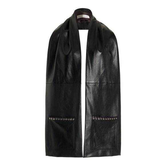Ludovic de Saint Sernin Francis Grommet-Detailed Leather Top - OS - Picture 1 of 3